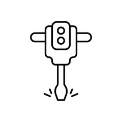 Jackhammer vector icon