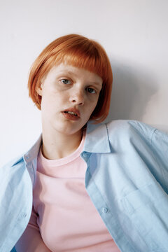 Portrait of Woman with Red Hair