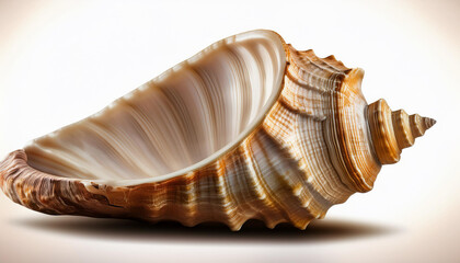 empty seashell isolated on historical past