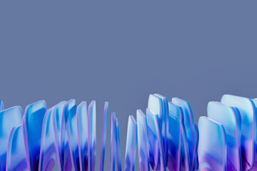 Abstract Translucent Forms with Gradient Depth