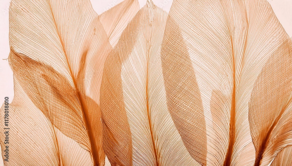 Poster elegant close-up of textured dried petal details with subtle lines and warm beige tones for nature a