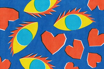 In love. Abstract concept