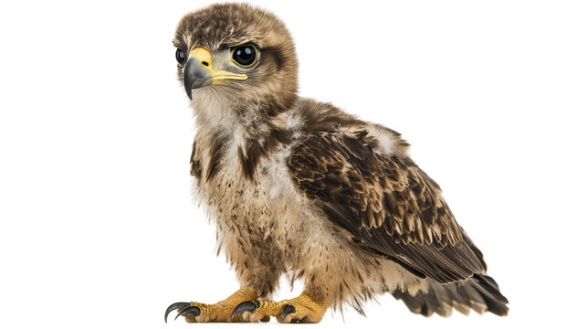 Eaglet eagle, isolated on transparent background