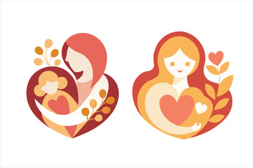  MOTHERS DAY LOGO ICON.