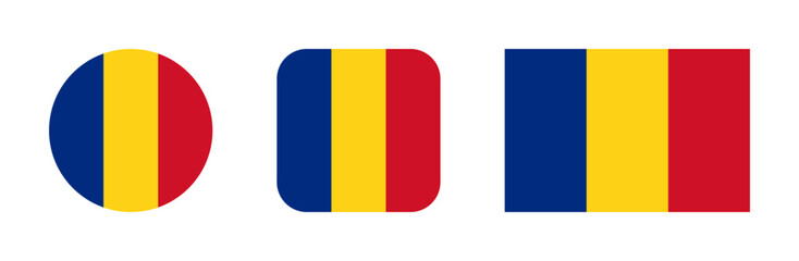 Romania flag icon set