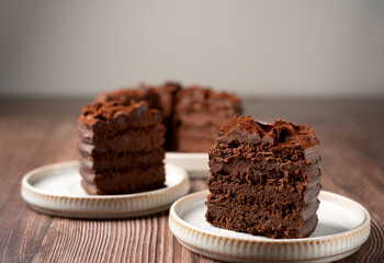 Decadent Chocolate Layer Cake with Rich and Velvety Chocolate Frosting, Perfect for Special Celebrations and Indulgent Dessert Experiences for Cake Lovers