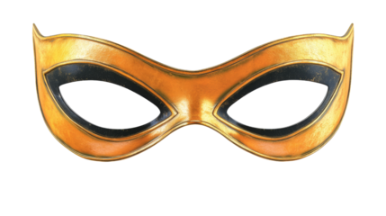 Eye mask for superhero or villain, isolated on transparent or white background