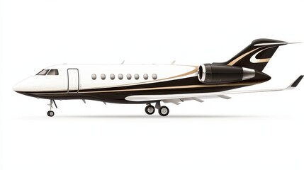 Sleek and Modern Private Jet Ready for Luxurious Travel Adventures
