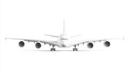 Fototapeta premium Sleek and Modern Airplane Design on a Clean Background