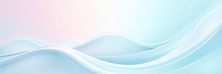 Gentle Blue Waves and Soft Pink Hues Abstract Background for Valentine,s Day