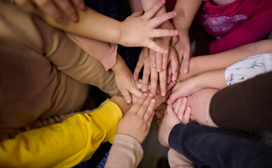 A Symbolic Union of Hands Captured in an Intertwined Gesture Expressing Connection and Affection