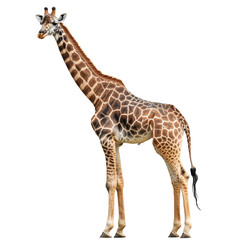 Fototapeta premium Majestic giraffe standing in natural pose