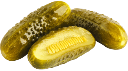Pickles, isolated on transparent background