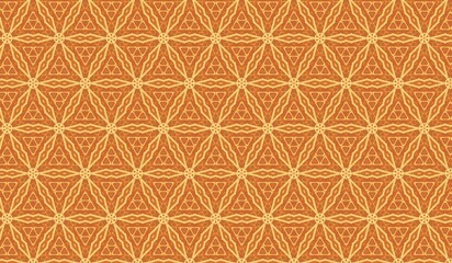 Geometric triangle pattern with symmetrical abstract design in warm tones
