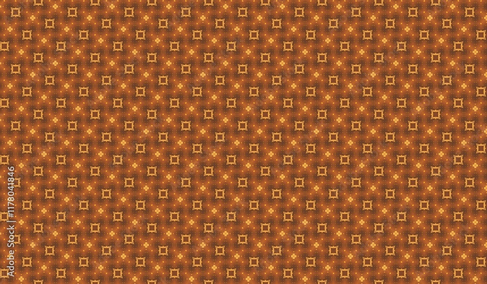 Poster seamless geometric pattern with warm tones and symmetrical design