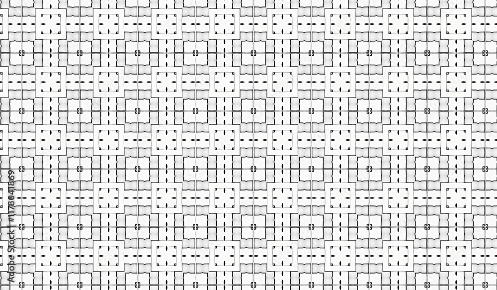Poster seamless geometric pattern with squares and lines for modern background design