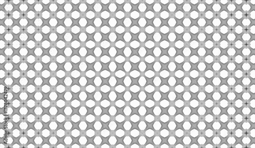 Aufkleber abstract geometric pattern with circular openings on a white background