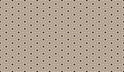 Fototapeta premium Geometric floral pattern on beige background with dark brown accents