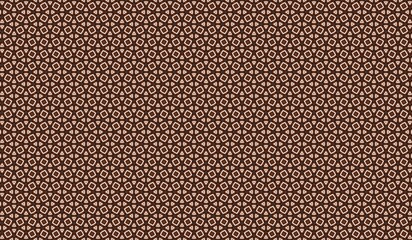 Geometric pattern with hexagonal shapes in brown and cream tones