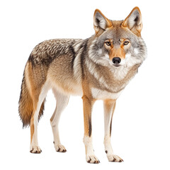 Fototapeta premium Coyote standing alert in natural posture