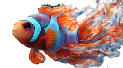 fish isolated on white background 