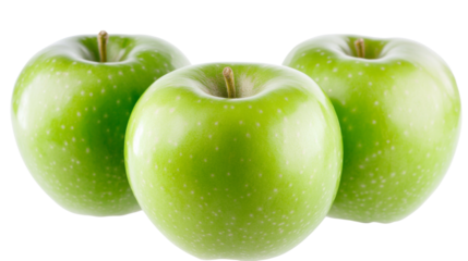 Apples, isolated on transparent background