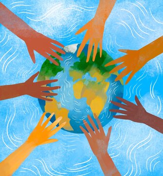 Concept of protecting earth planet 