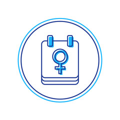 Filled outline Calendar with 8 March icon isolated on white background. International Happy Women Day. Vector