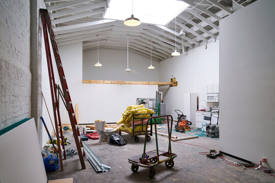 Industrial Workspace Under Renovation 

