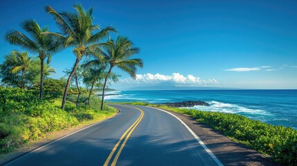 Coastal Road Paradise: A Scenic Drive by the Ocean