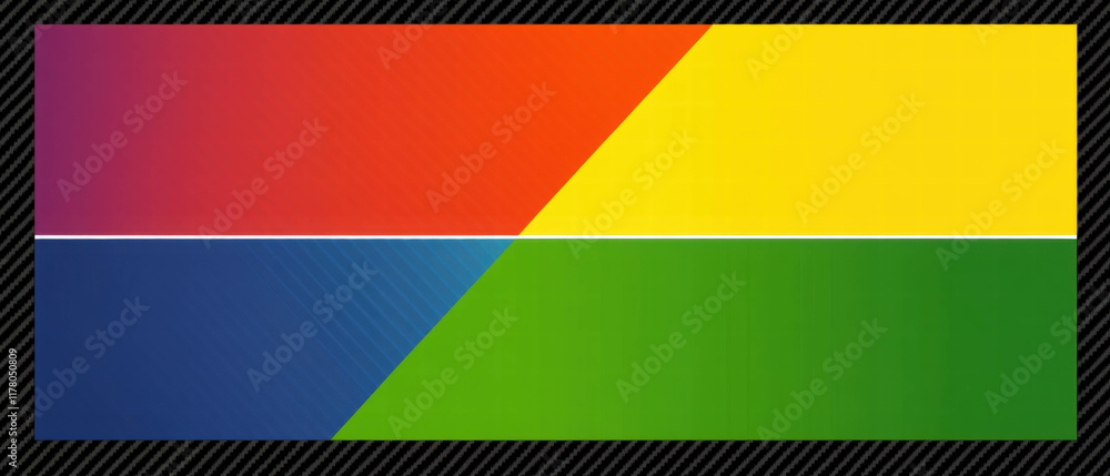 Aufkleber dotted banner background with vibrant colors creating a striking visual effect