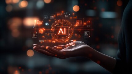 Obraz premium AI avec un doigt dessus 