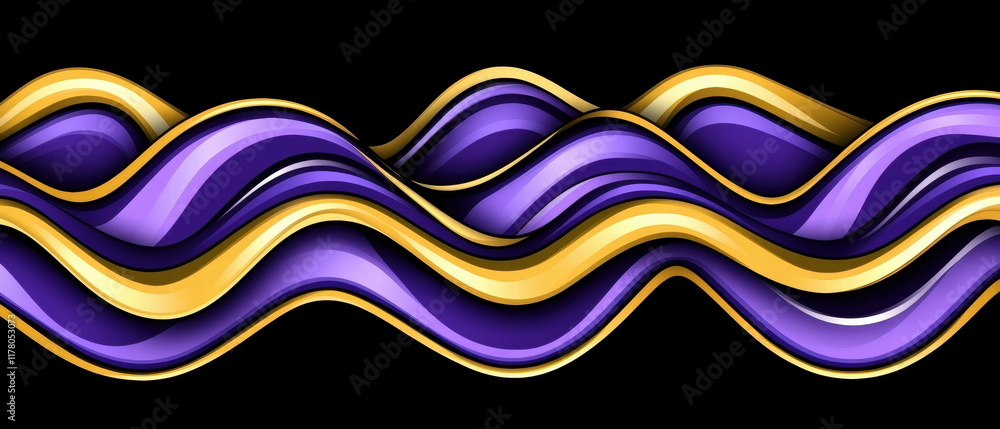 Poster Lava banner background featuring vibrant colors and dynamic wave patterns