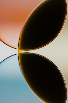 Abstract Geometric Design with Circular and Linear Patterns