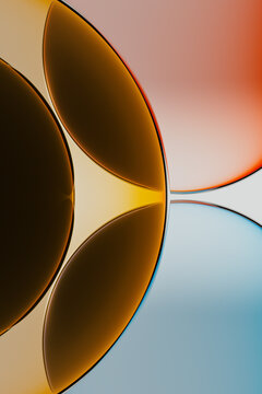 Abstract Geometric Design with Circular and Linear Patterns