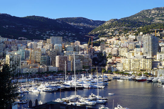 view of Monaco in winter, France