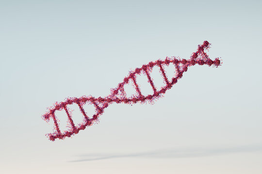 3D rendered DNA