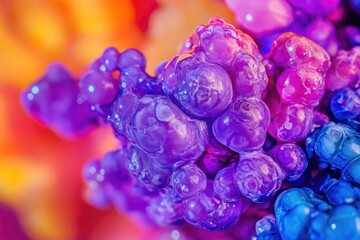 Fototapeta premium Fresh grapes photographed from above