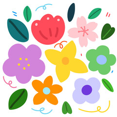 seamless pattern with flowers