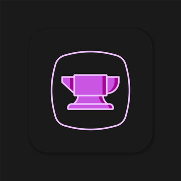 recommend clip art: Filled outline Blacksmith anvil tool icon isolated on black background. Metal forging. Forge tool. Flat filled outline style with shadow. Vector