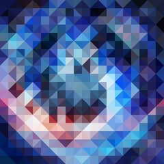 Obraz premium Colorful polygonal abstract background. Low poly effect. Polygon backdrop.