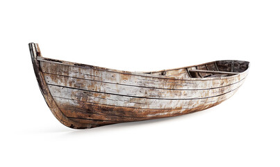 Obraz premium 3D render asset of boat wooden older on a transparent background