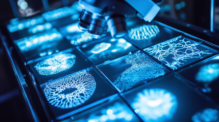 microscope in laboratory