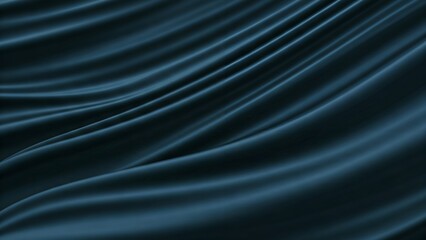 Fototapeta premium Dark Teal Fabric Drape with Elegant, Flowing Texture