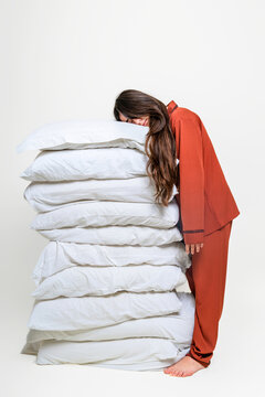 Leaning on Pillows