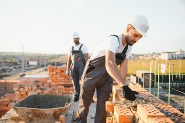 Group of workers at a construction site