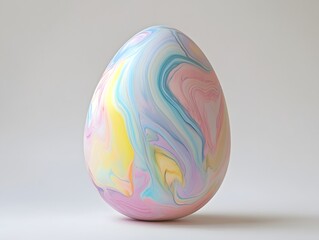 Marbled Easter Egg Color Structures in pastel tones