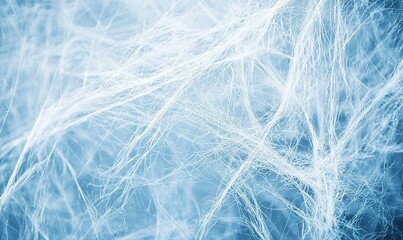 Obraz premium Abstract blue fiber network background for science, tech, or design projects.