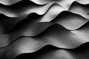 A monochromatic image of a wave pattern, suitable for use in abstract designs or as a texture
