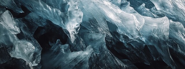 Exploration of icebergs and glaciers revealing nature's endurance and fragility in stunning detail amidst a cool coastal landscape